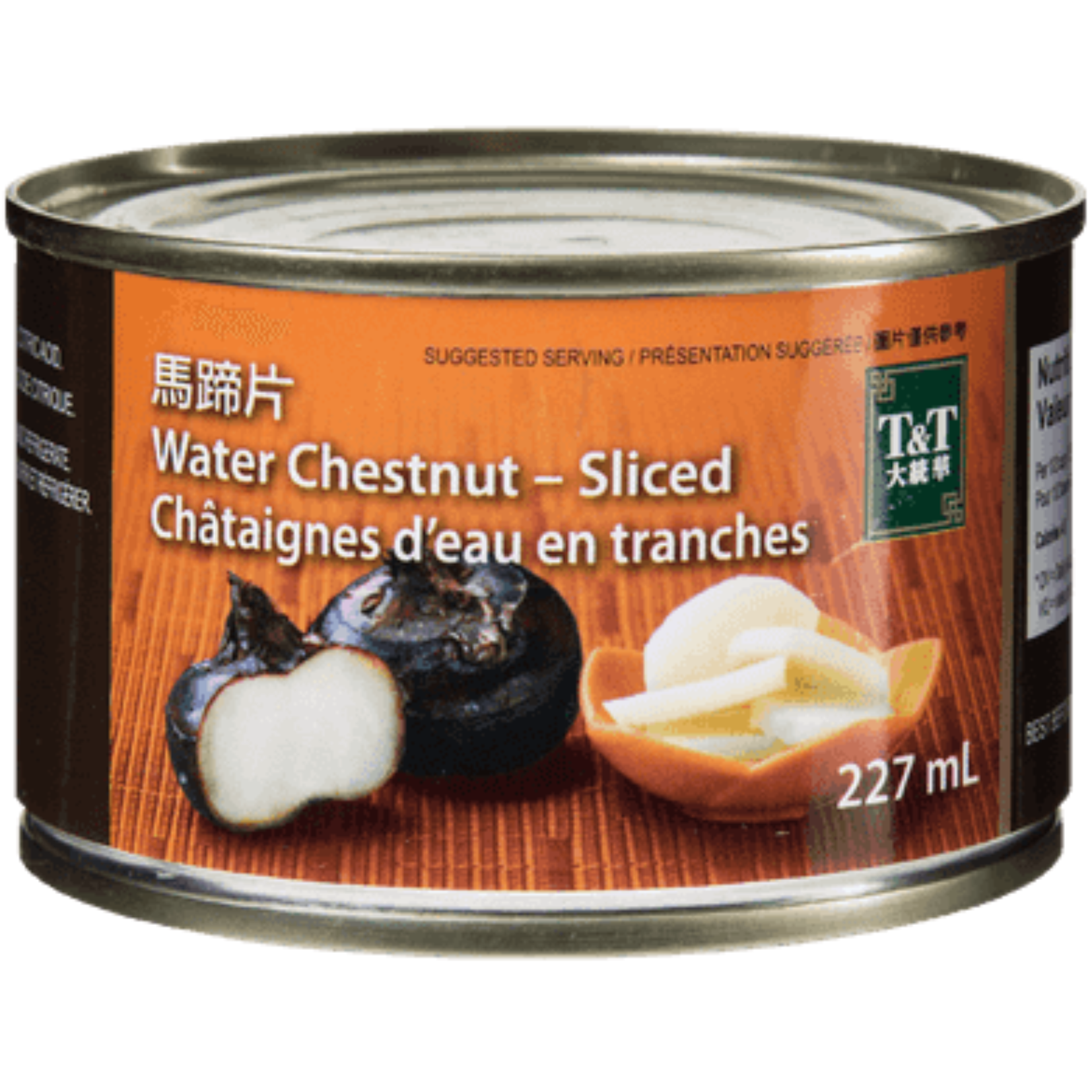 T&T Sliced Water Chestnuts 227ml