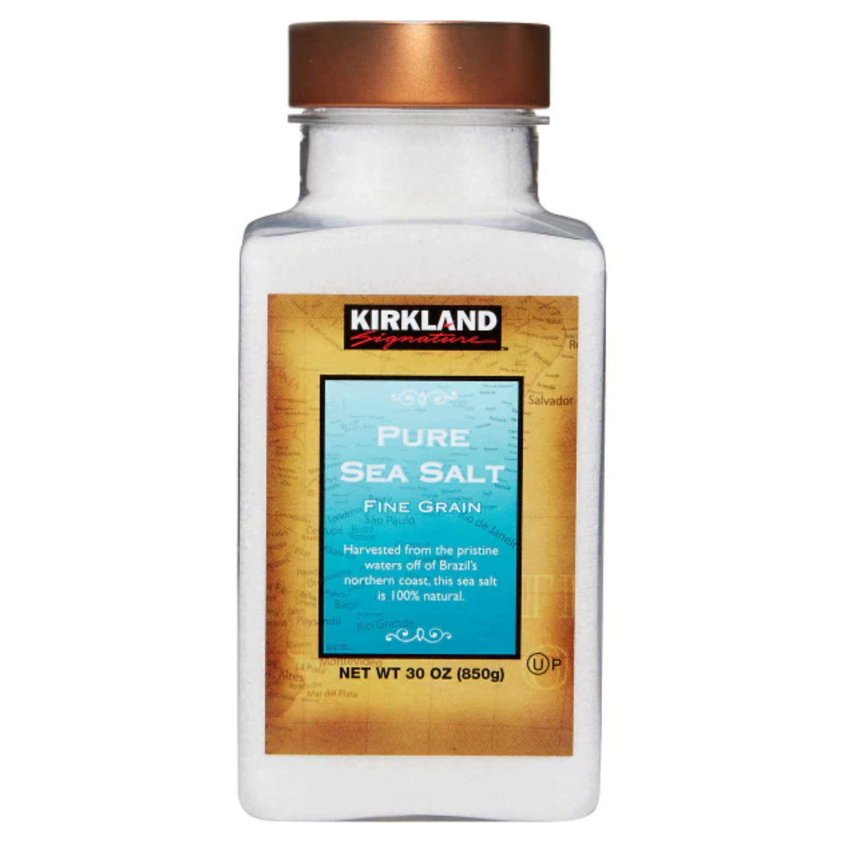 Kirkland Fine Grain Sea Salt 850g