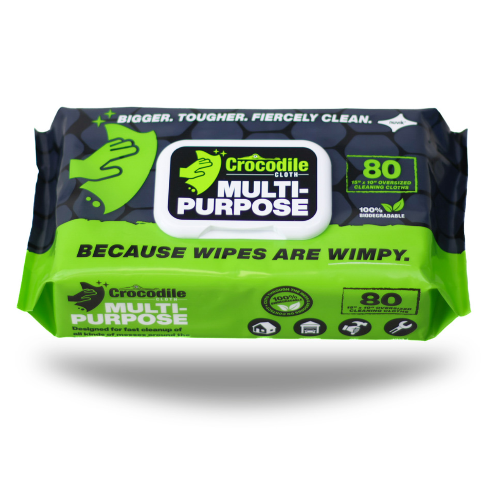 Crocodile All-Purpose Wipes 15"x10" 80ct