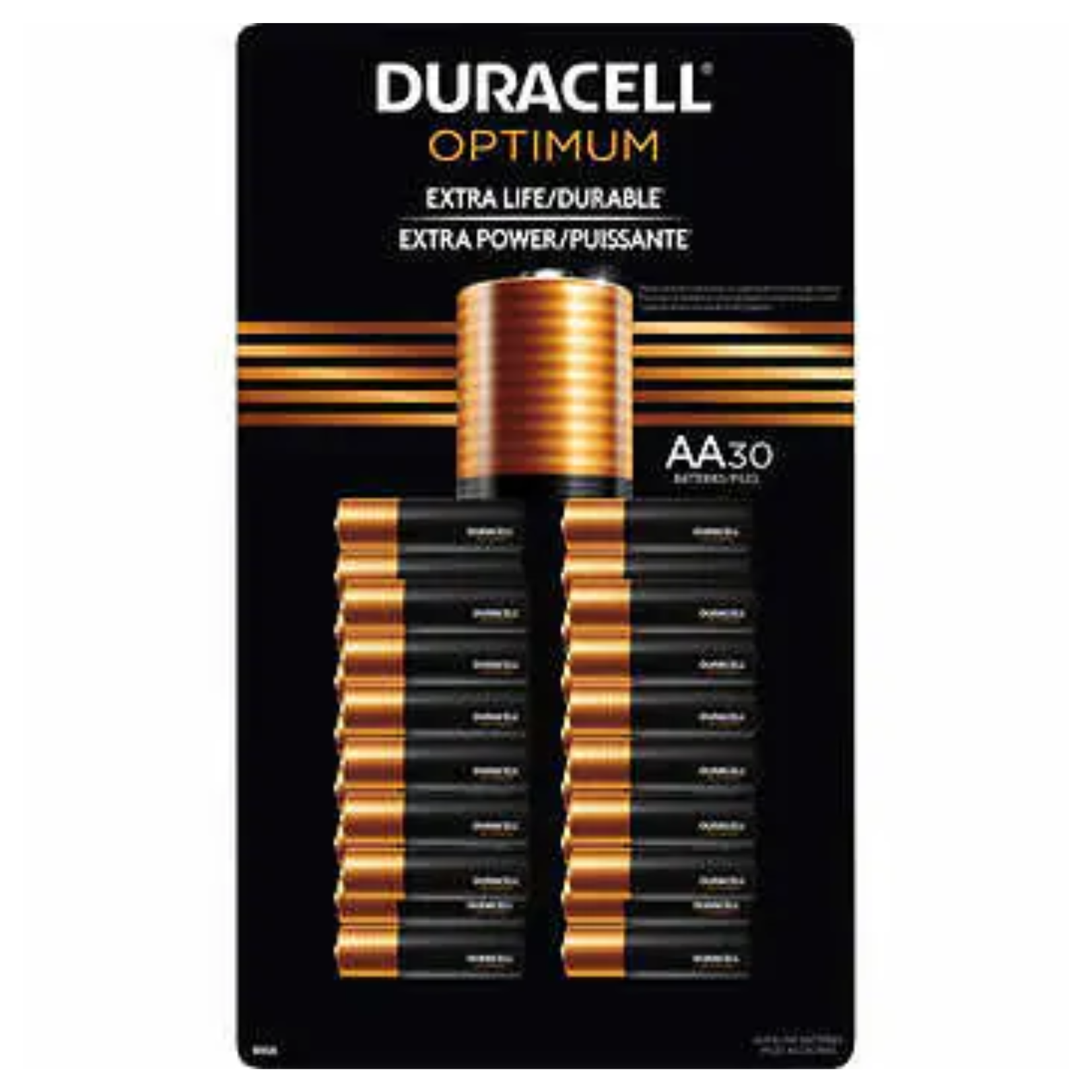 Duracell Optimum AA Batteries 30ct