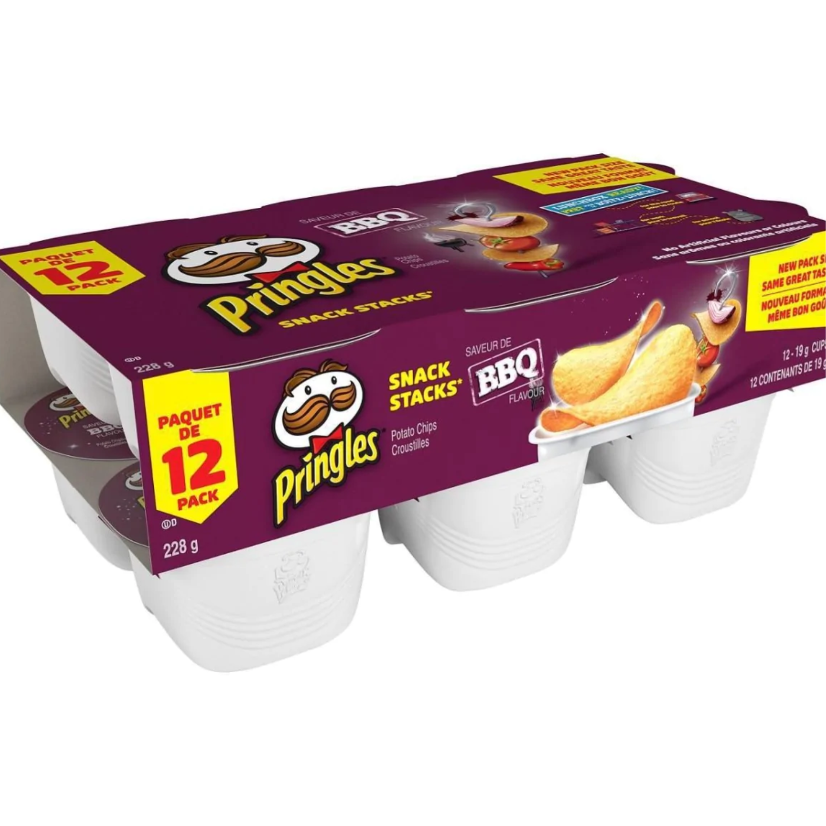 Pringles Barbeque Potato Chips 19g x 12