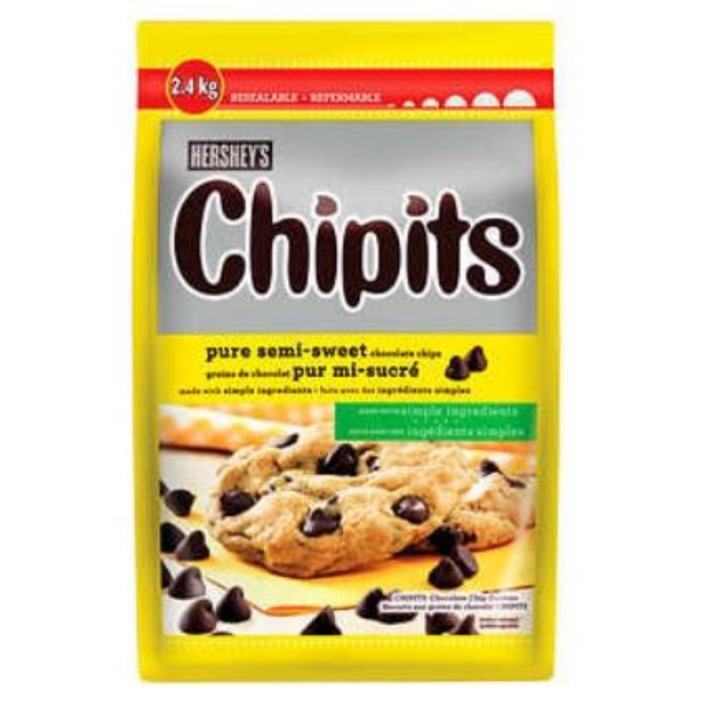 Hershey's Chipits Pure Semi Sweet Chocolate Chips 2.4kg