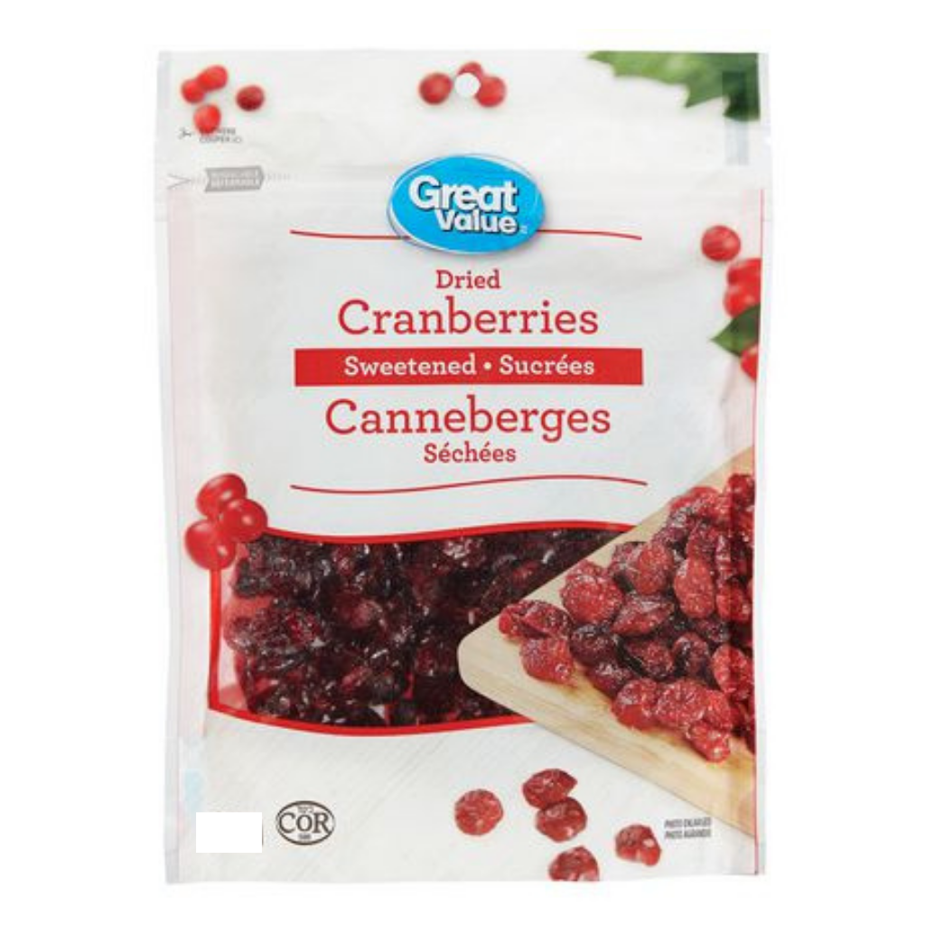 Great Value Sweetened Dried Cranberries 375g