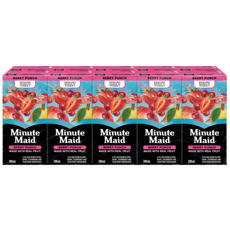 Minute Maid Berry Juice Boxes 200ml x 10