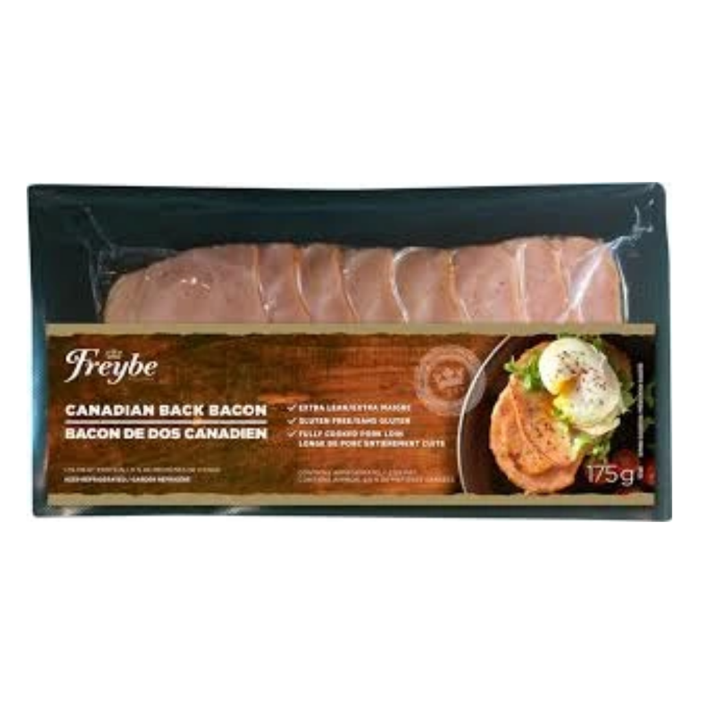 Freybe Canadian Sliced Back Bacon 250g